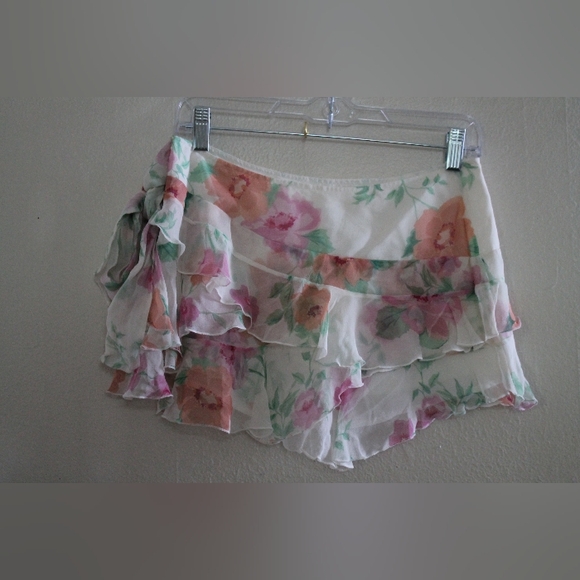 💐 NWT Vintage Abercrombie & Fitch Micro Mini Y2K Skirt Deadstock 100% Silk - Picture 6 of 16